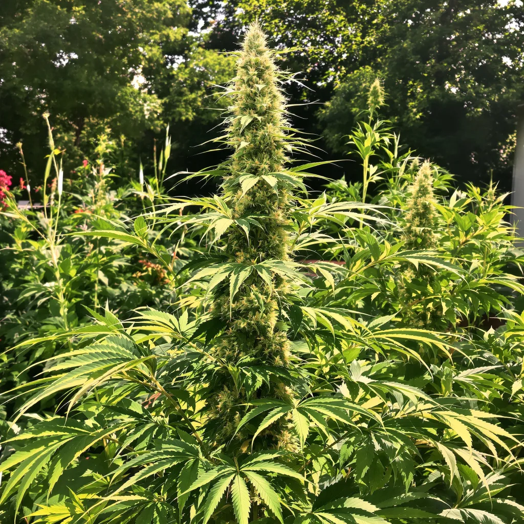 Painkiller XL 25% Indica / 75% Sativa — Blüte mit sichtbaren Trichomen