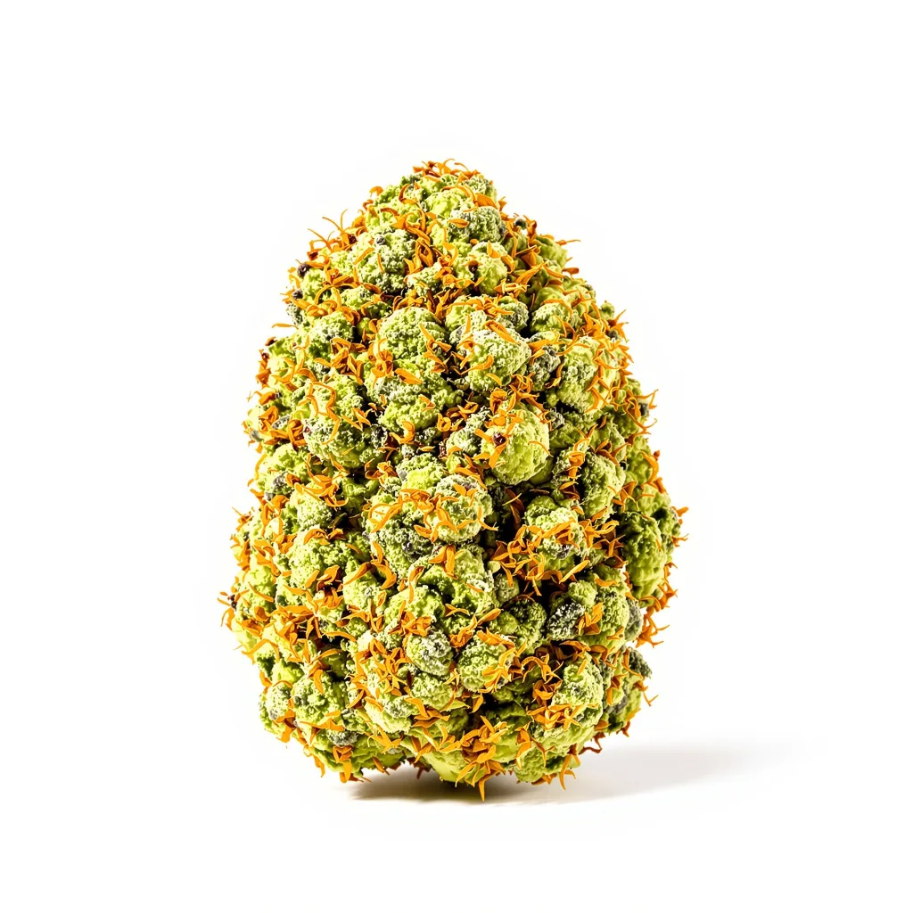 Painkiller XL 25% Indica / 75% Sativa — Blüte mit sichtbaren Trichomen