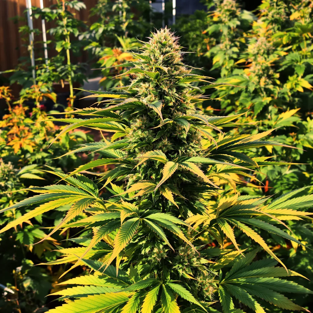 Pamelina 79% Indica / 21% Sativa — Blüte mit sichtbaren Trichomen