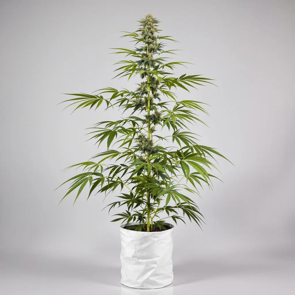 Panama Red Cannabisblüte Nahaufnahme mit luftige limonengrüne Struktur