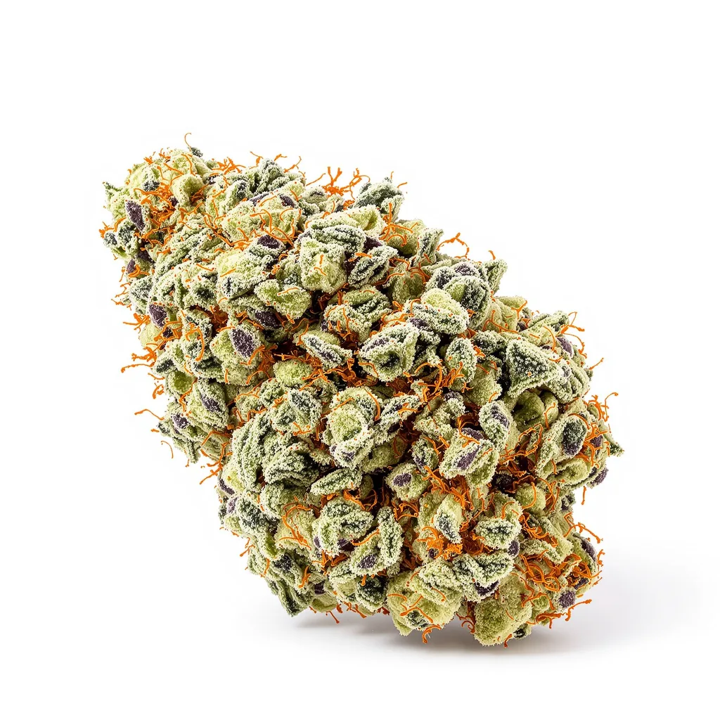 Pandora’s Box 60% Indica / 40% Sativa — Blüte mit sichtbaren Trichomen