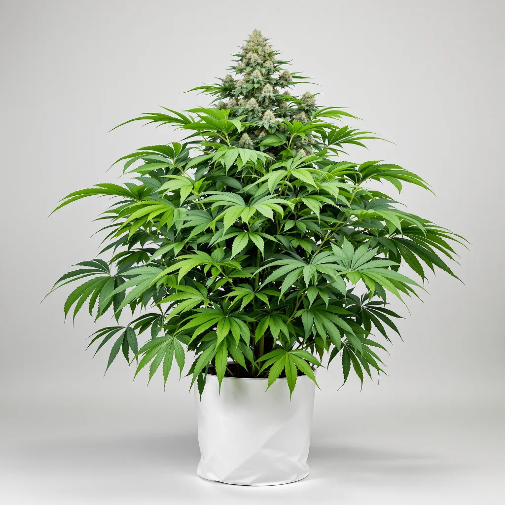 Papaya Cookies Cannabisblüte Nahaufnahme mit dichte violett getönte Kelche
