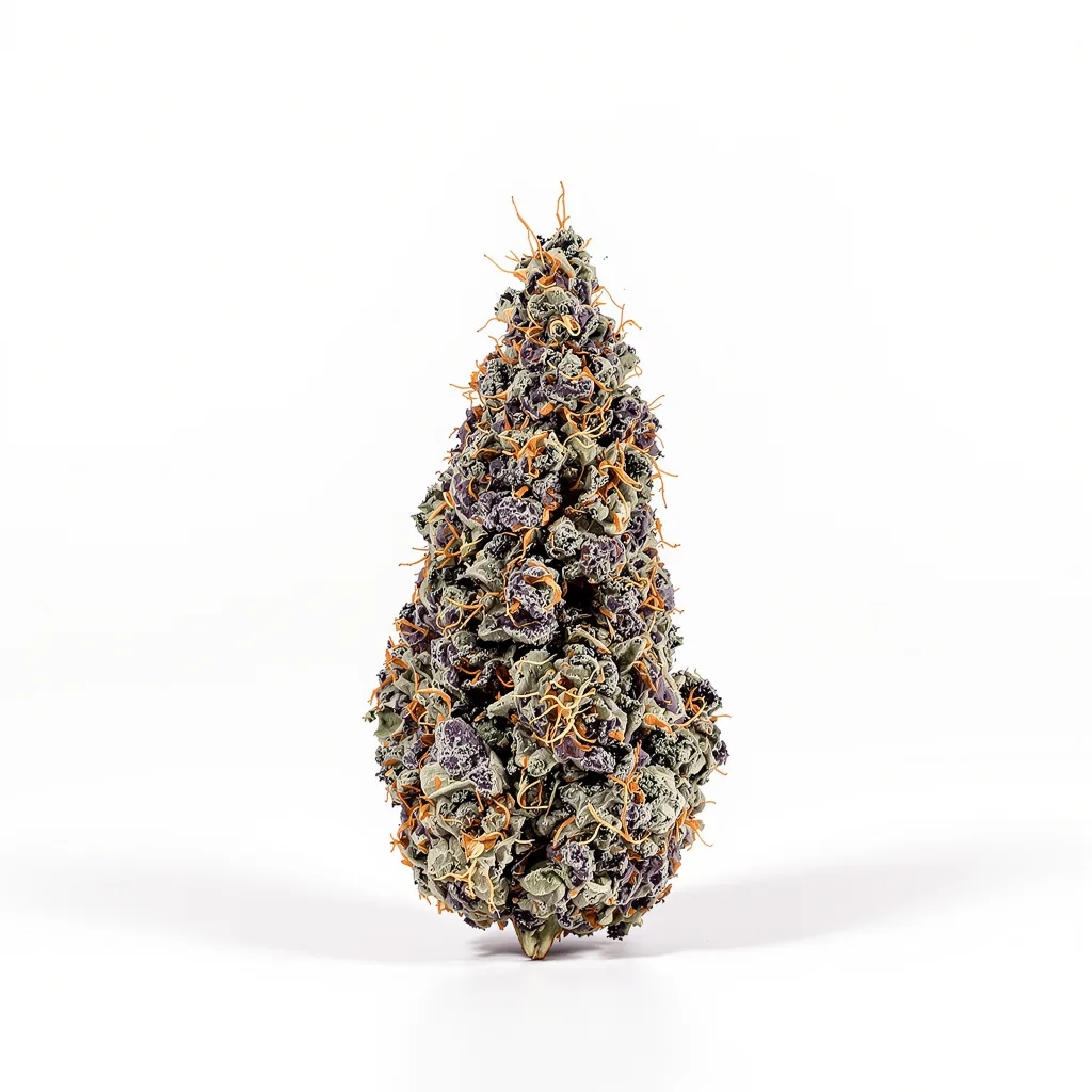 Pennywise 80% Indica / 20% Sativa — Blüte mit sichtbaren Trichomen