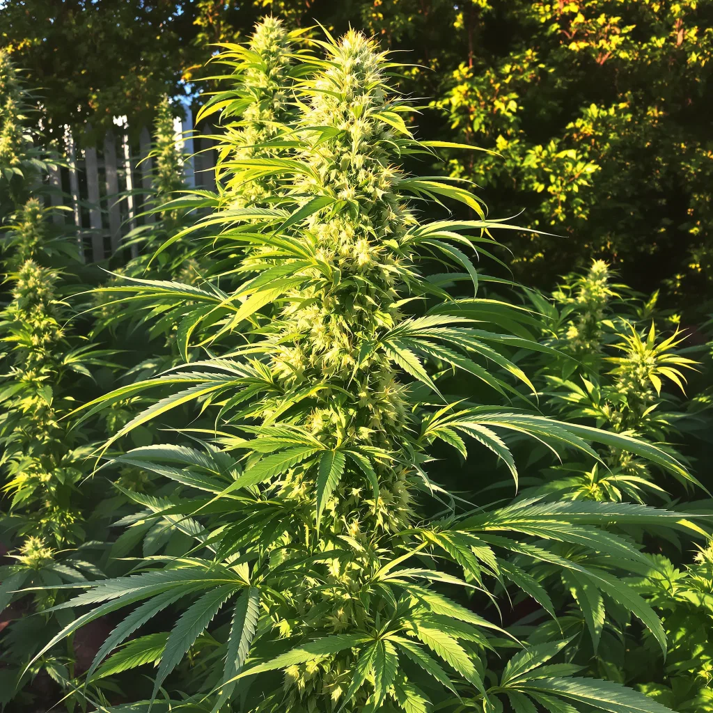 Permafrost 30% Indica / 70% Sativa — Blüte mit sichtbaren Trichomen