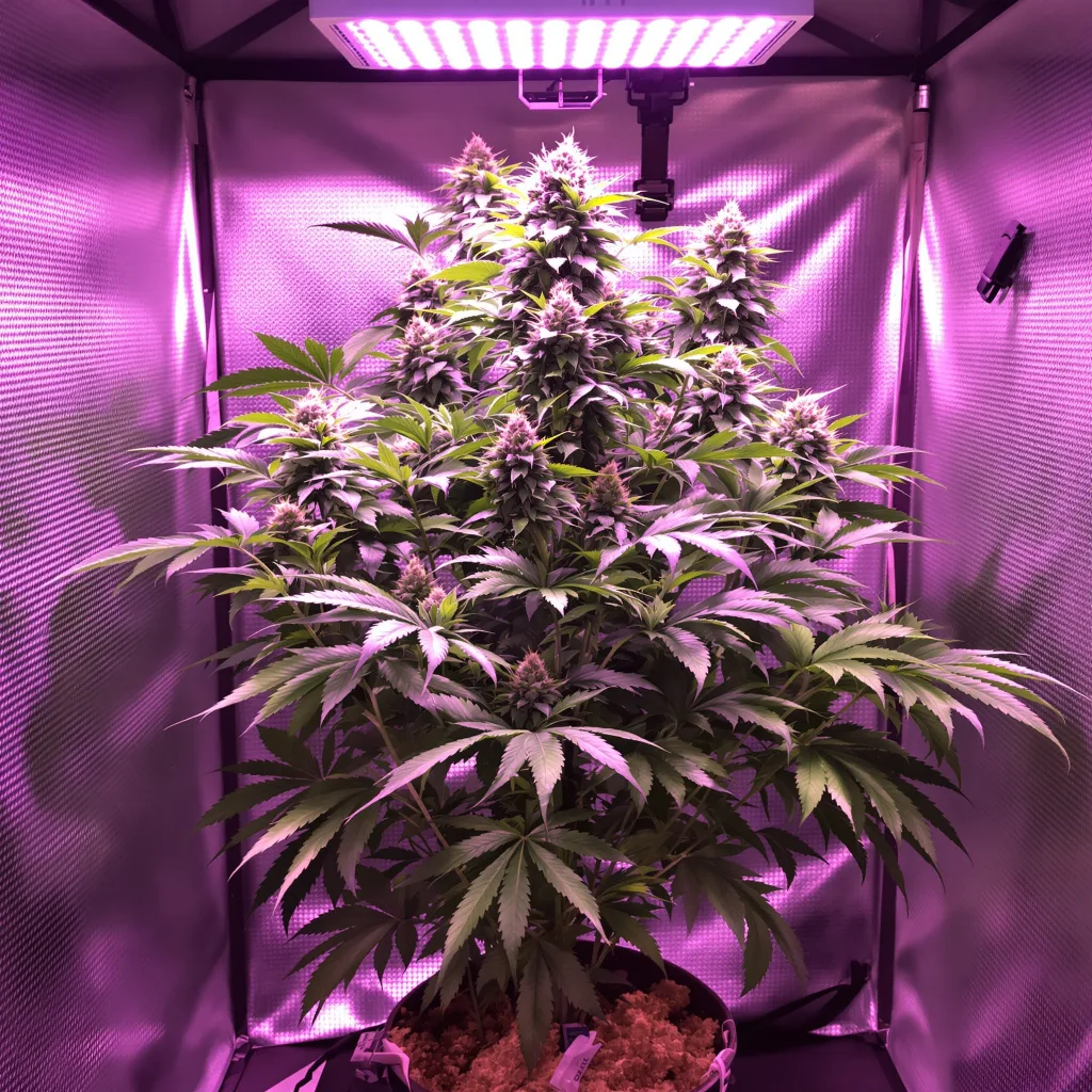 Peyote Cookies 70% Indica / 30% Sativa — Blüte mit sichtbaren Trichomen