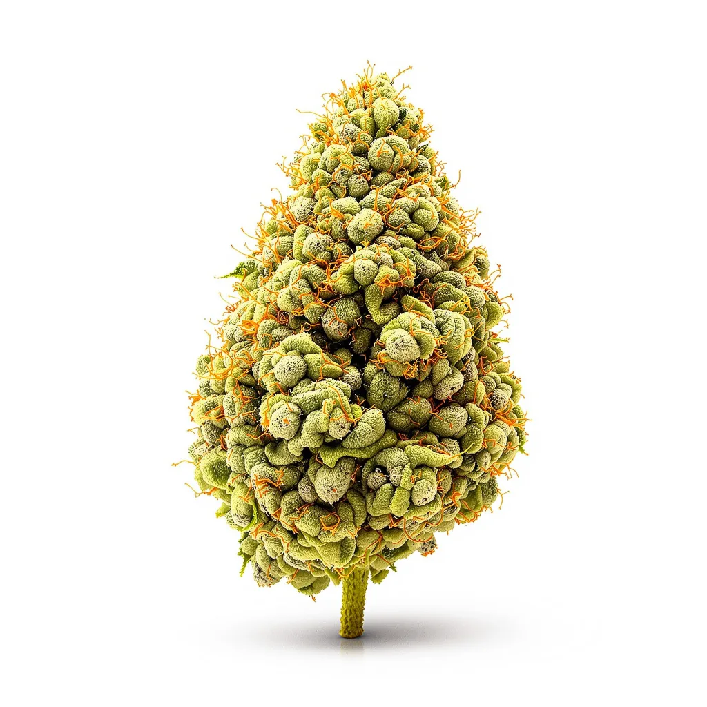 Pine 8% Indica / 92% Sativa — Blüte mit sichtbaren Trichomen