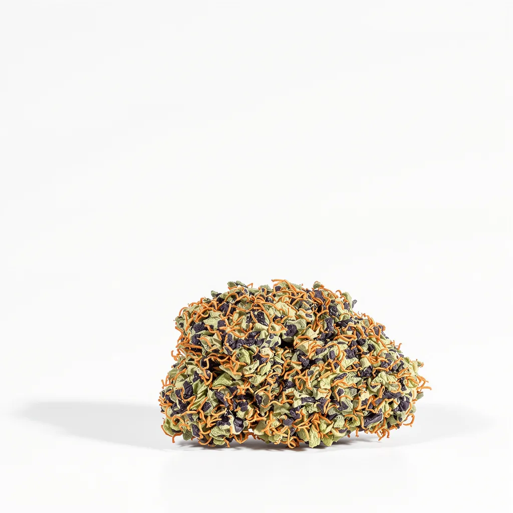 Pink Bubba 67% Indica / 33% Sativa — Blüte mit sichtbaren Trichomen