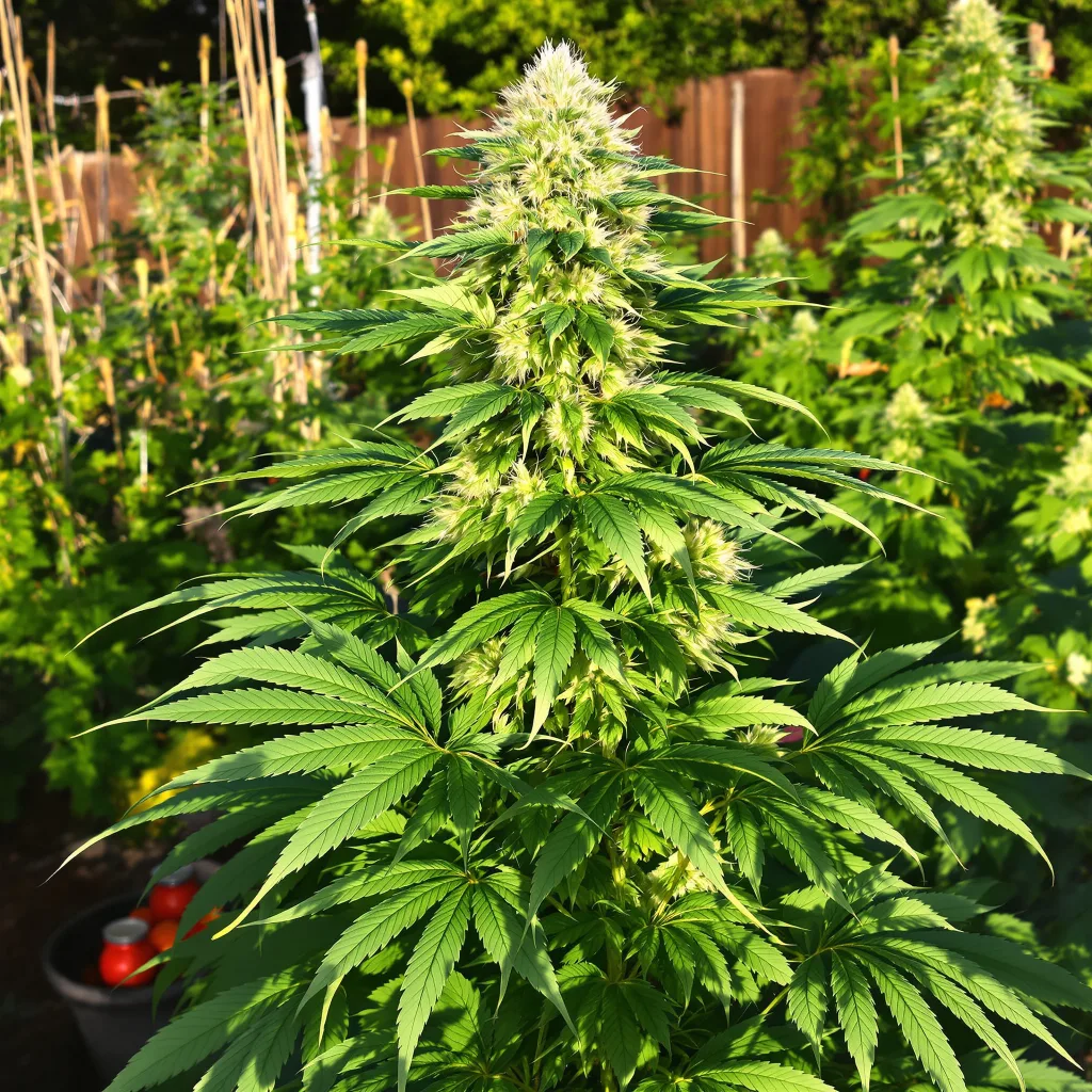 Pink Panther 70% Indica / 30% Sativa — Blüte mit sichtbaren Trichomen