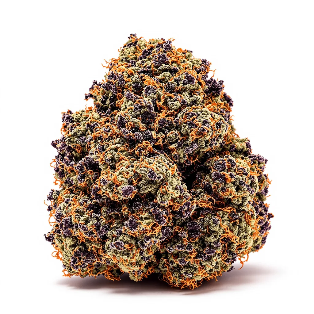 Pink Panther 70% Indica / 30% Sativa — Blüte mit sichtbaren Trichomen