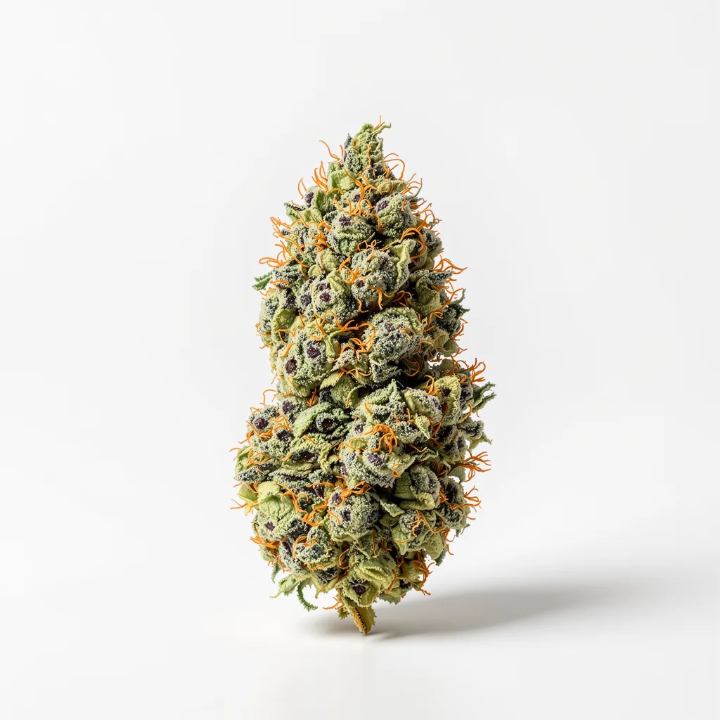 Pink Runtz 50% Indica / 50% Sativa — Blüte mit sichtbaren Trichomen