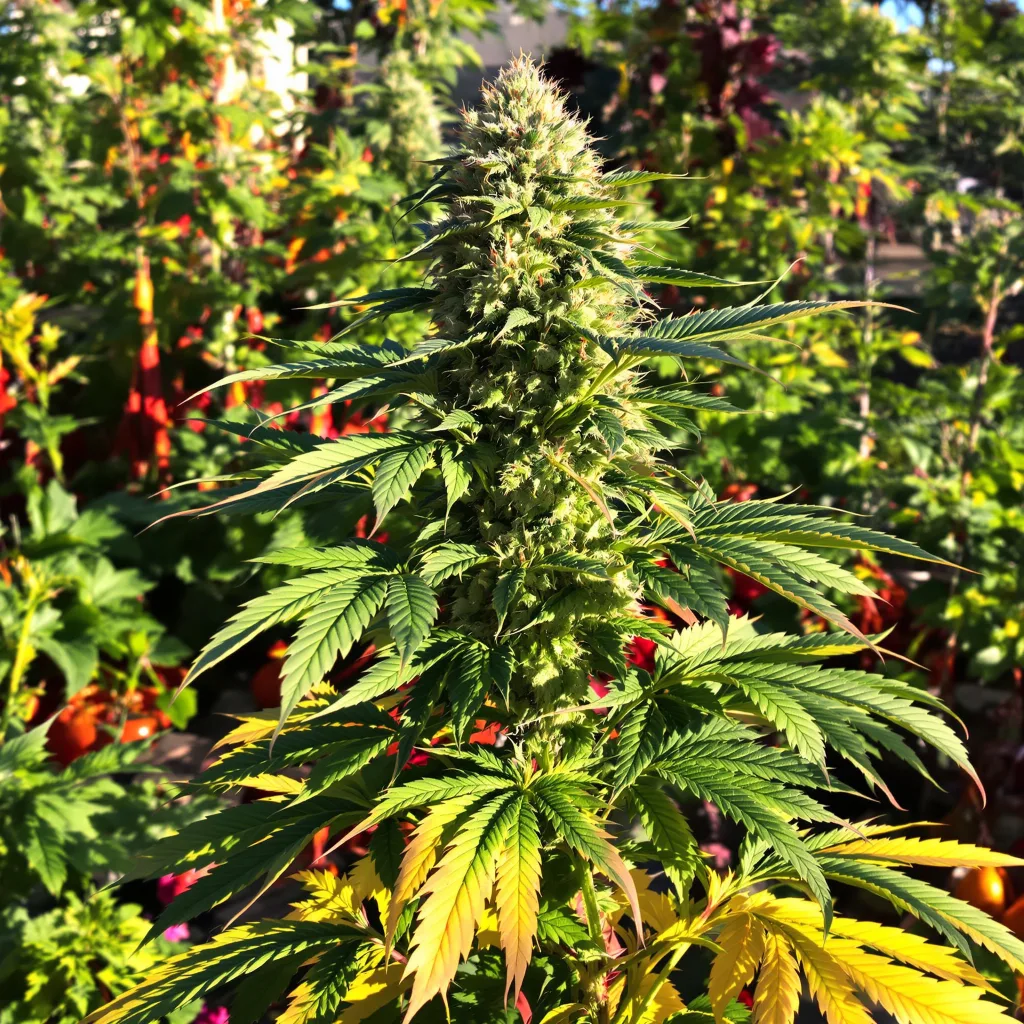 Platinum Kush 82% Indica / 18% Sativa — Blüte mit sichtbaren Trichomen