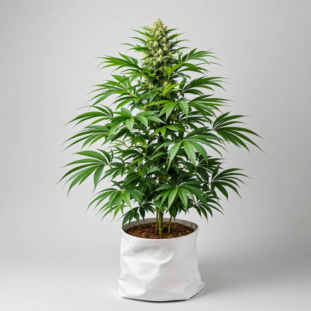 Platinum Purple Kush Cannabisblüte Nahaufnahme mit dichte violett getönte Kelche