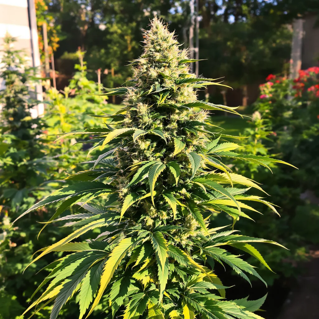 Platinum Purple Kush 80% Indica / 50% Sativa — Blüte mit sichtbaren Trichomen