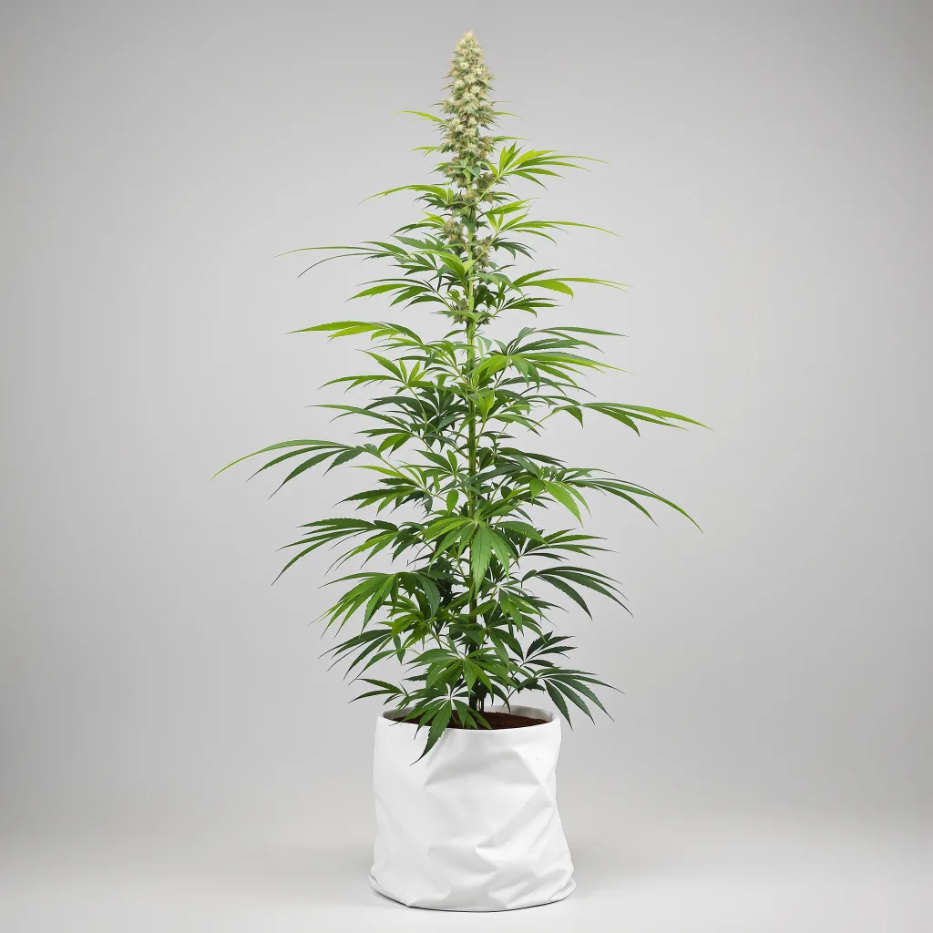 Power Plant Cannabisblüte Nahaufnahme mit luftige limonengrüne Struktur