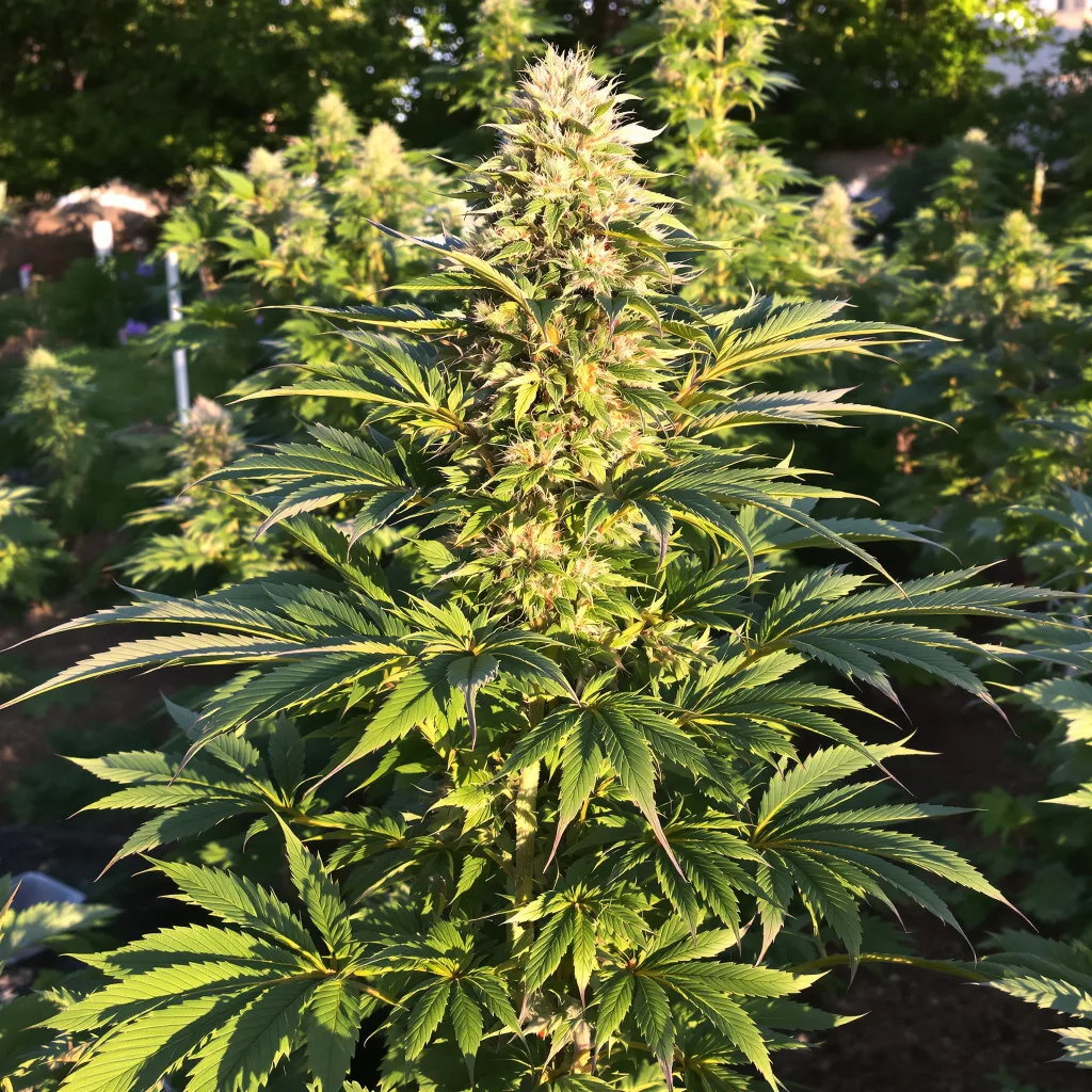 Pre-98 Bubba Kush 80% Indica / 20% Sativa — Blüte mit sichtbaren Trichomen