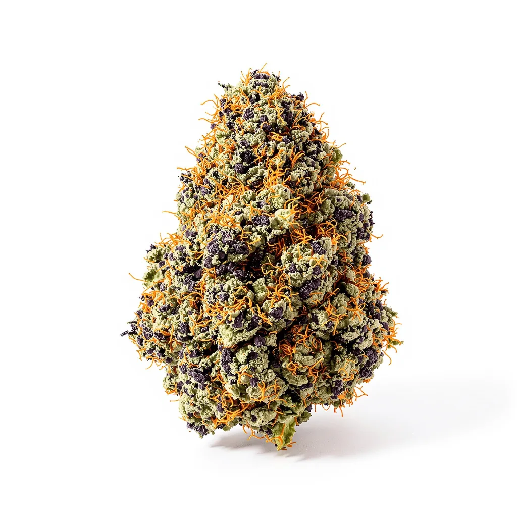 Puna Budder 70% Indica / 30% Sativa — Blüte mit sichtbaren Trichomen