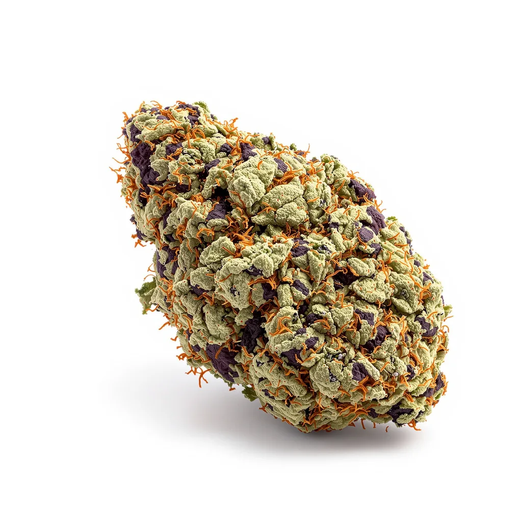 Pure Afghan 89% Indica / 11% Sativa — Blüte mit sichtbaren Trichomen