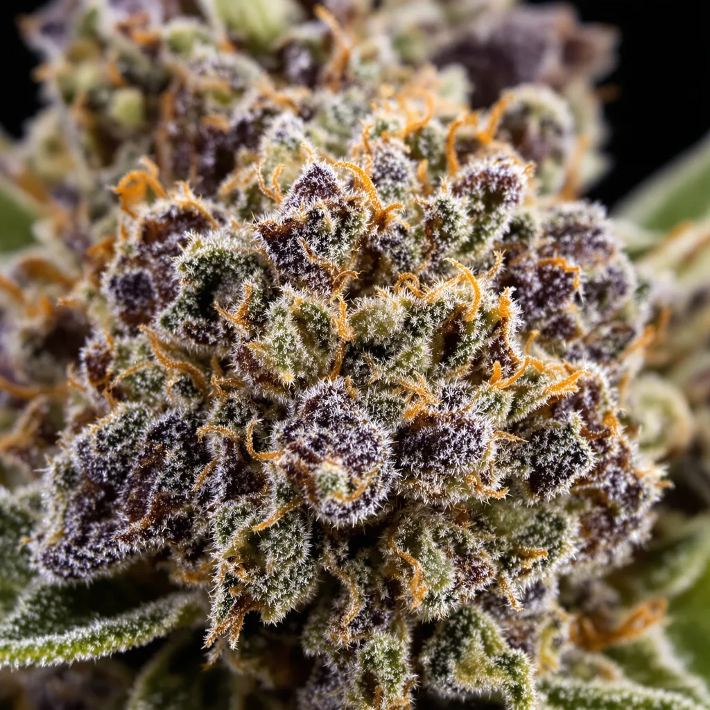 Purple Berry Cannabispflanze in der Blütephase — 60-100 cm automatisch blühend