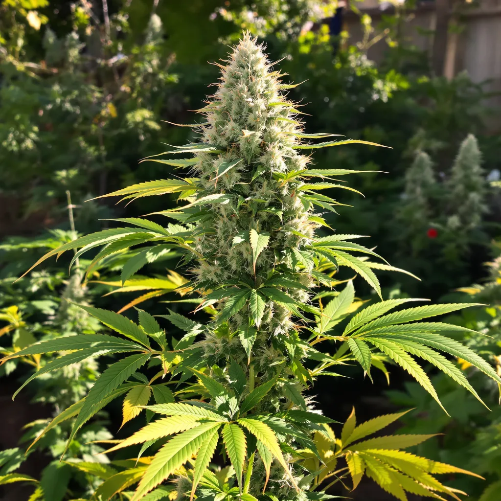 Purple Bubba 80% Indica / 20% Sativa — Blüte mit sichtbaren Trichomen