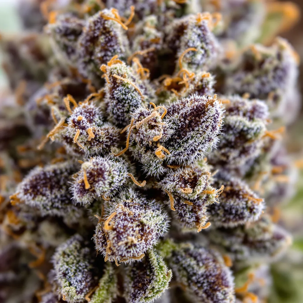 Purple Candy Cannabispflanze in der Blütephase — 60-100 cm automatisch blühend