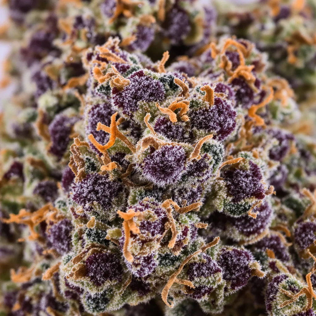 Purple Chemdawg Cannabispflanze in der Blütephase — 60-100 cm automatisch blühend