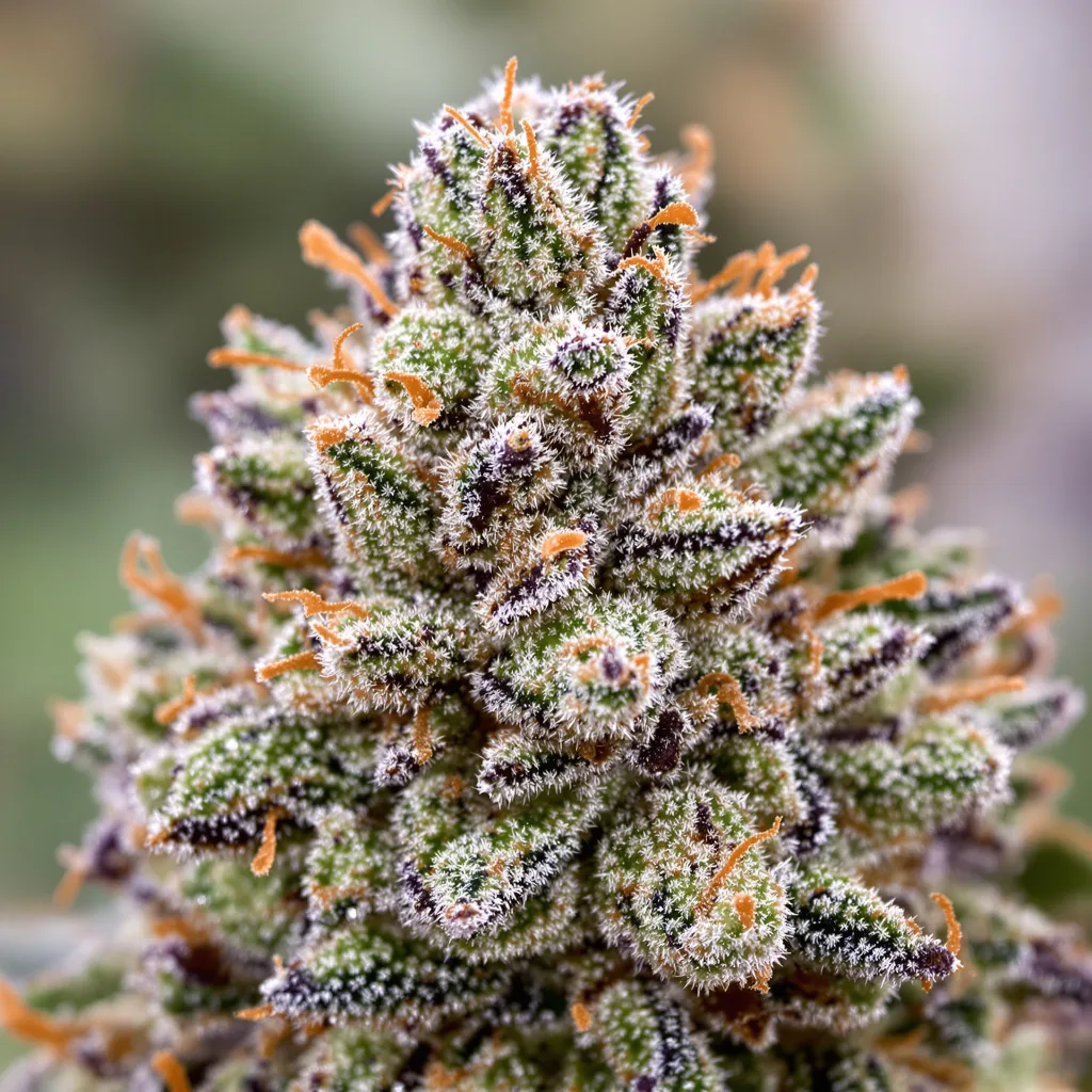 Purple Gorilla Cannabispflanze in der Blütephase — 60-100 cm automatisch blühend