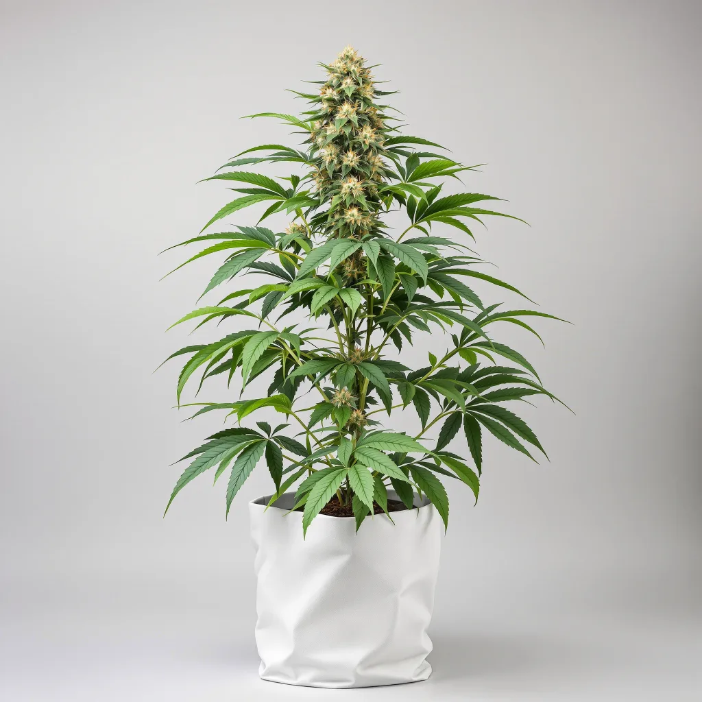 Purple Mr. Nice Cannabisblüte Nahaufnahme mit dichte violett getönte Kelche