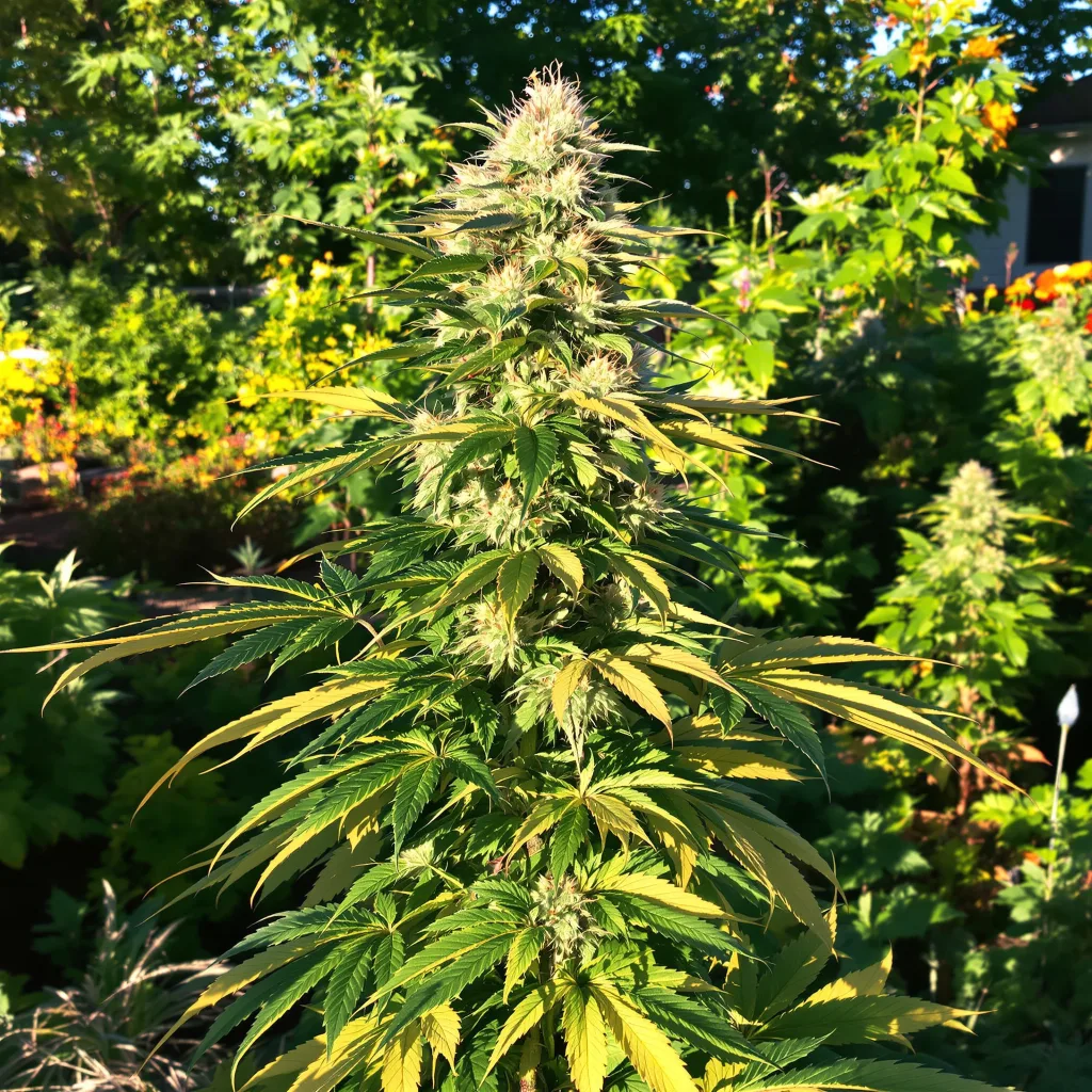 Purple Nepal Candy 39% Indica / 61% Sativa — Blüte mit sichtbaren Trichomen