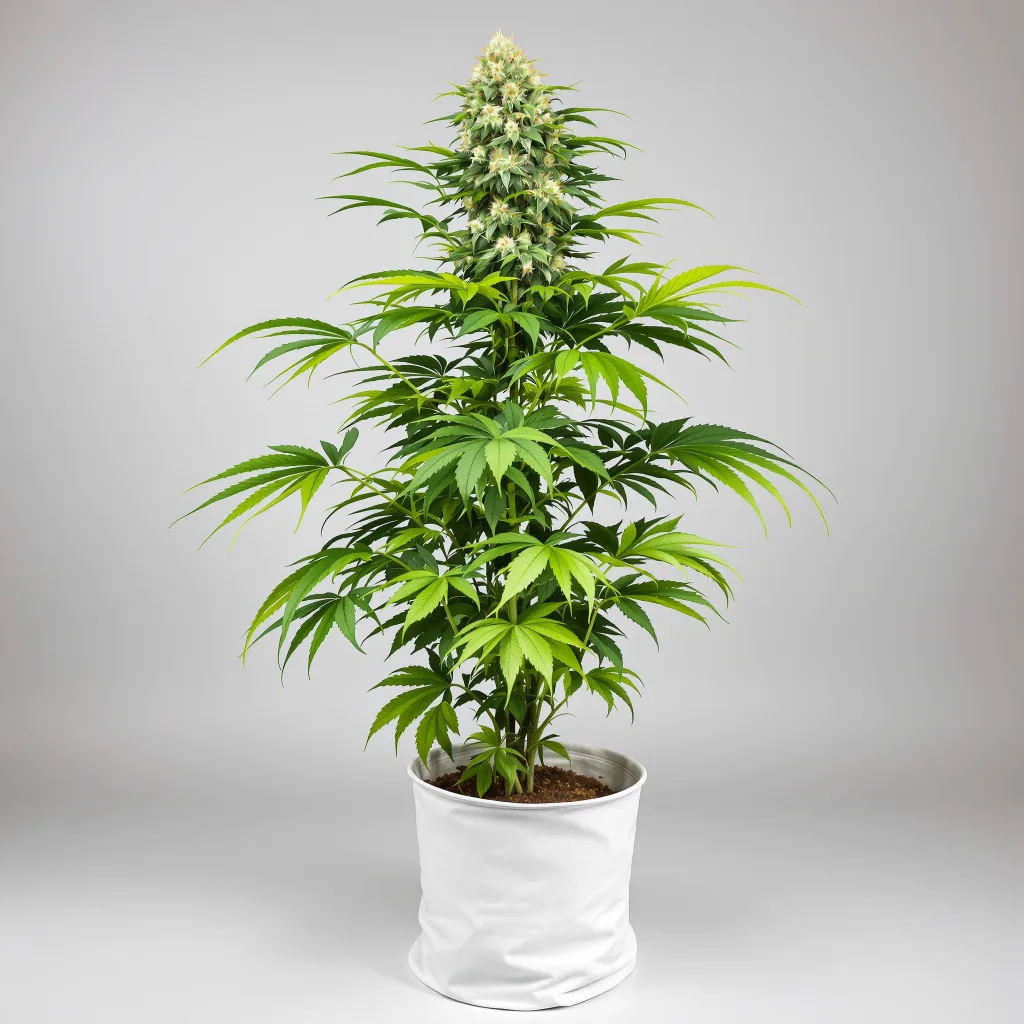Purple OG Kush Cannabisblüte Nahaufnahme mit dichte violett getönte Kelche