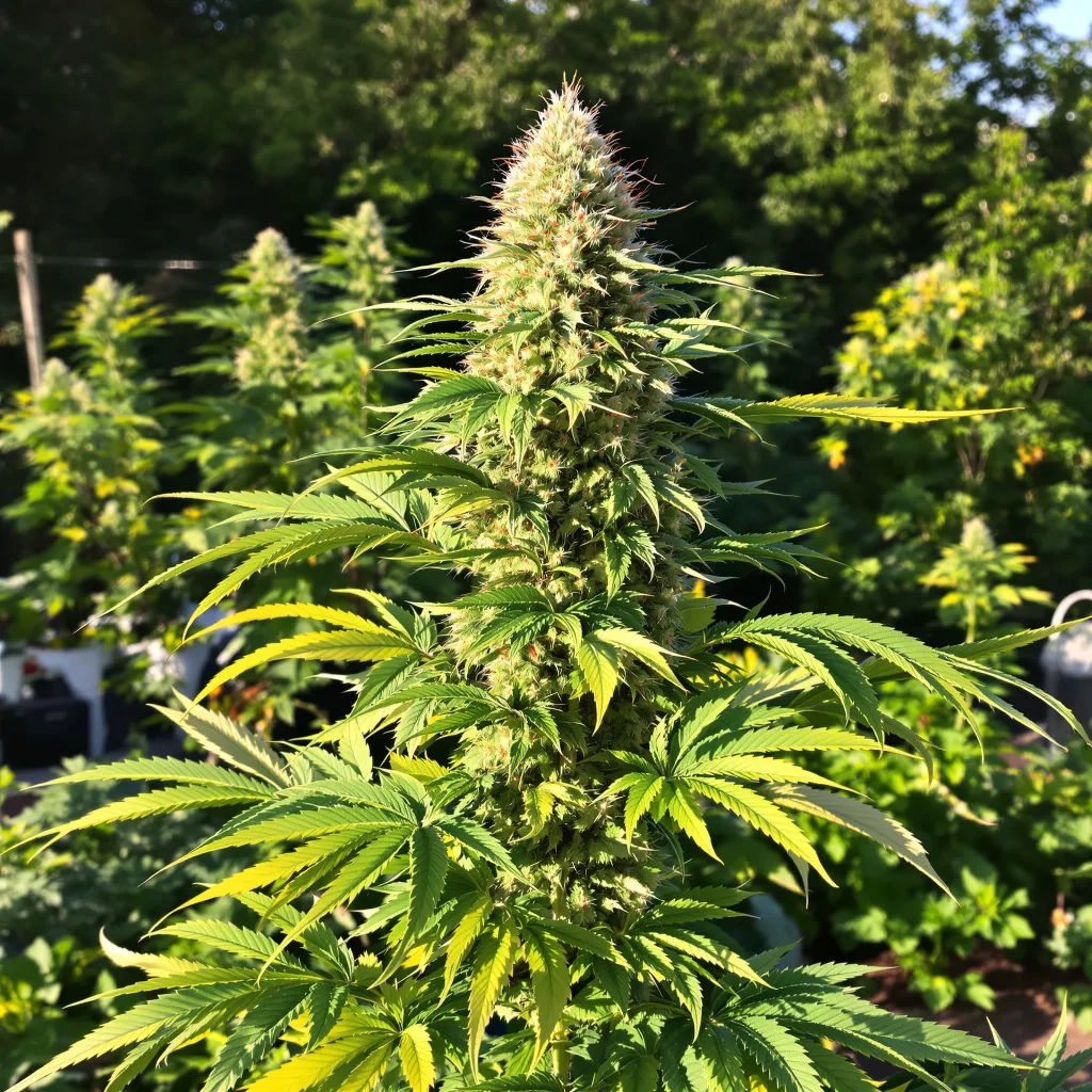 Purple Pantera 63% Indica / 37% Sativa — Blüte mit sichtbaren Trichomen