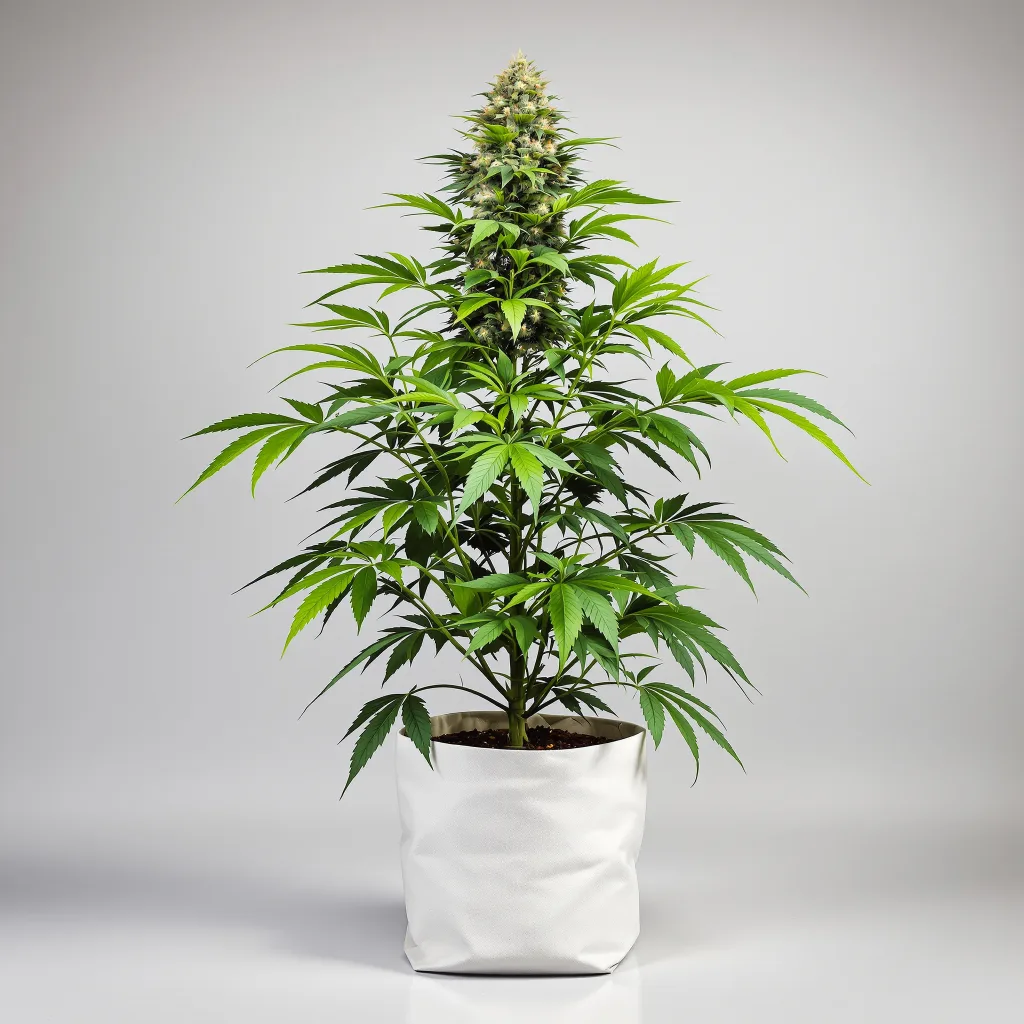 Purple People Eater Cannabisblüte Nahaufnahme mit dichte violett getönte Kelche
