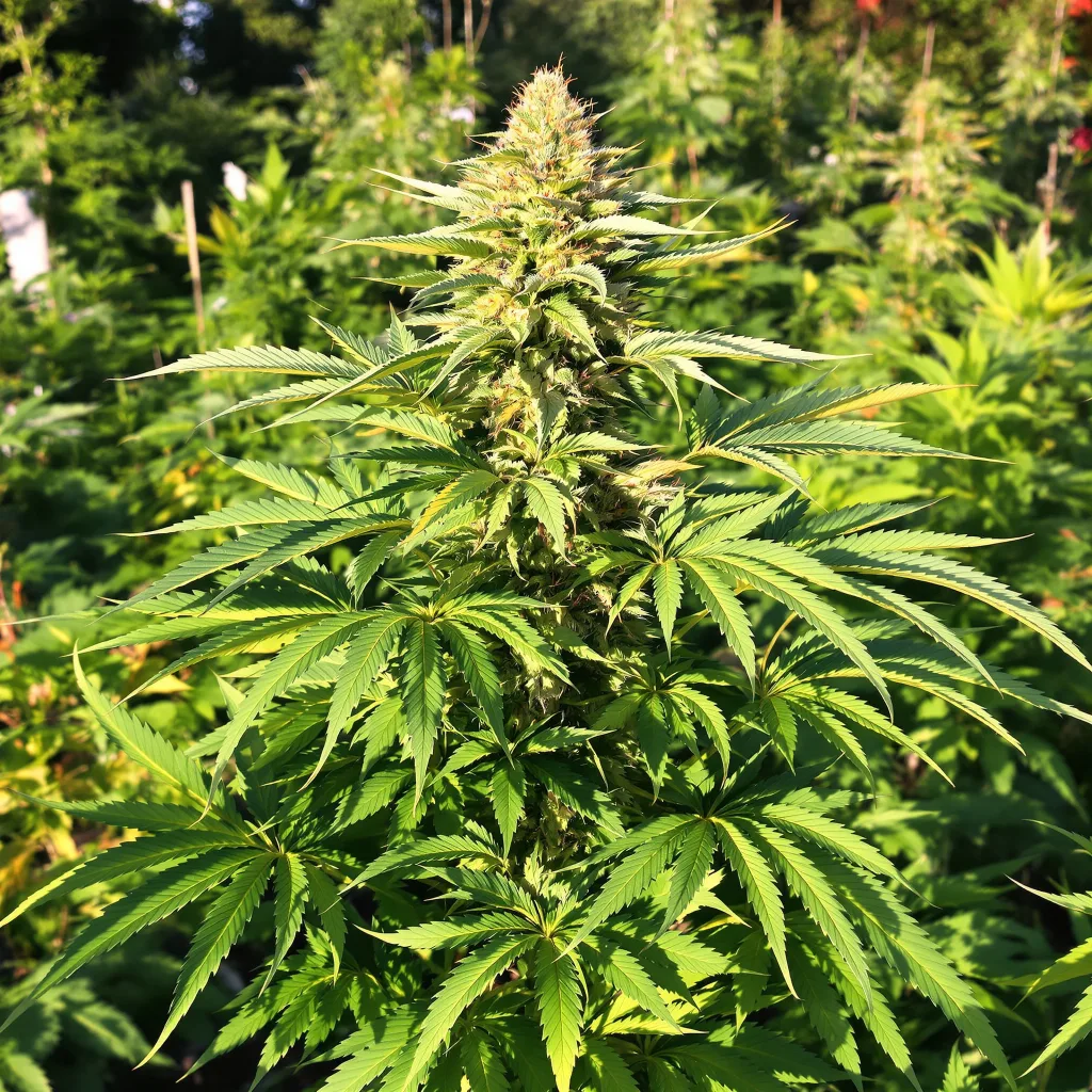 Purple Urkle 74% Indica / 26% Sativa — Blüte mit sichtbaren Trichomen