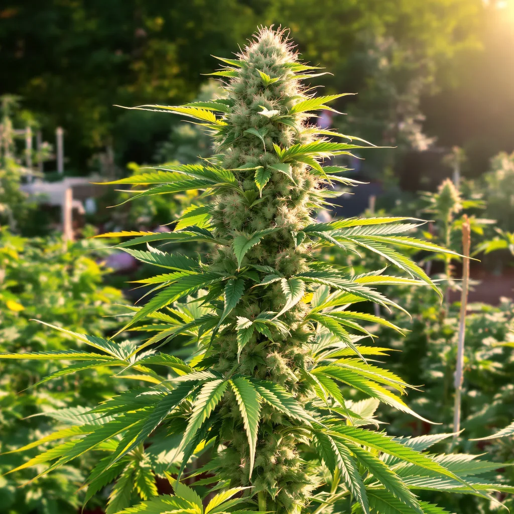 Purple Voodoo 54% Indica / 46% Sativa — Blüte mit sichtbaren Trichomen