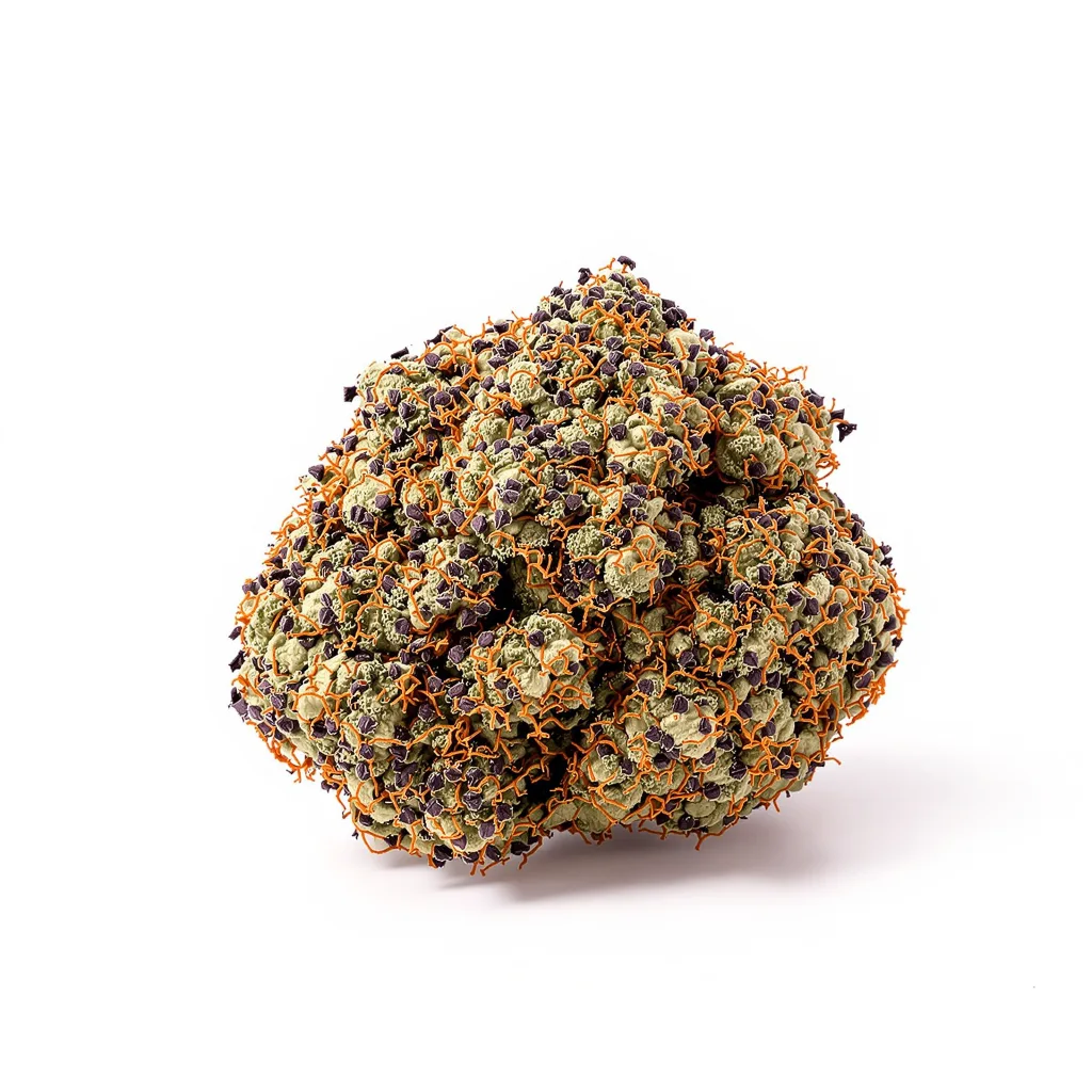 Querkle 80% Indica / 50% Sativa — Blüte mit sichtbaren Trichomen