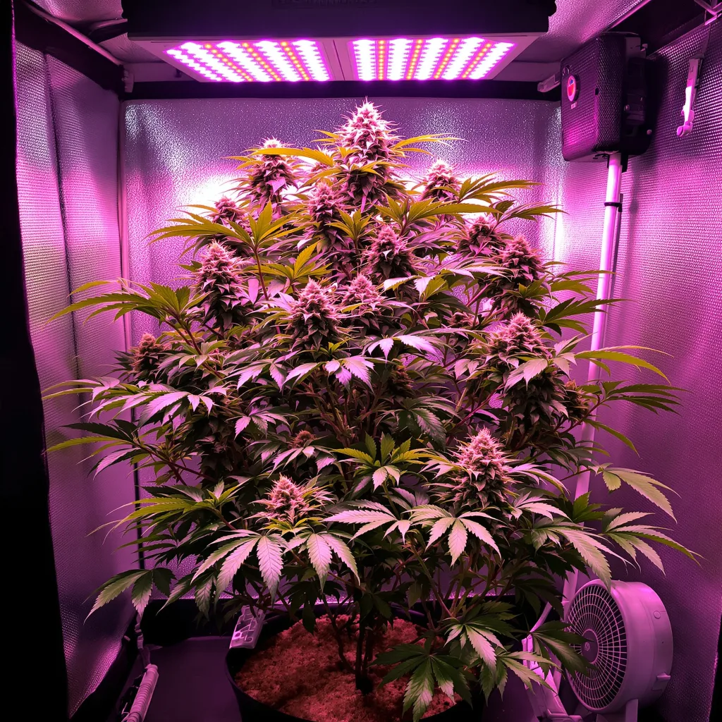 Rare Darkness 80% Indica / 20% Sativa — Blüte mit sichtbaren Trichomen