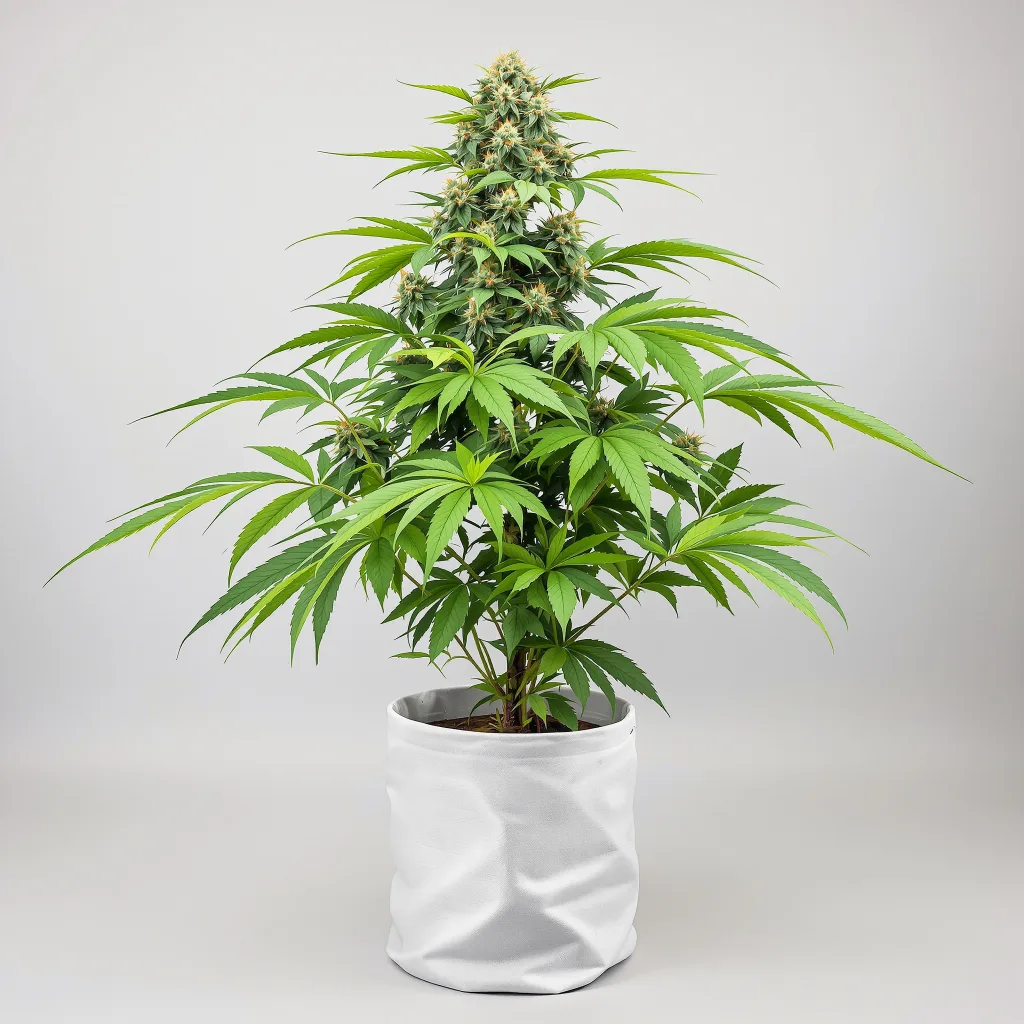 Red Bruce Cannabisblüte Nahaufnahme mit dichte violett getönte Kelche
