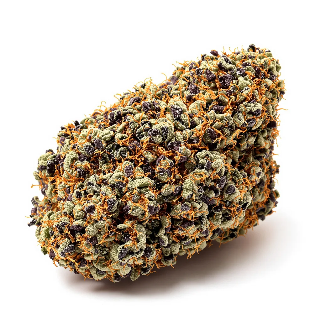 Remo Chemo 88% Indica / 12% Sativa — Blüte mit sichtbaren Trichomen