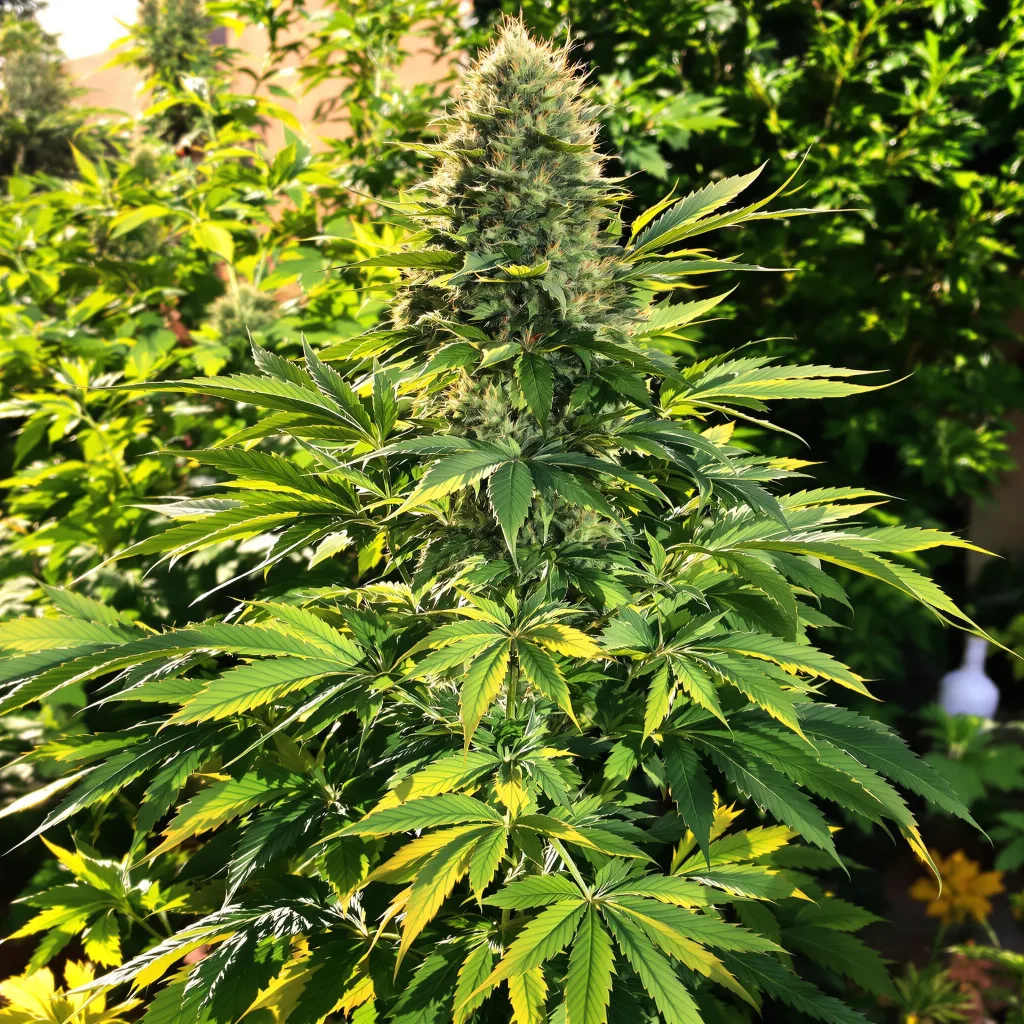Reserve L.A.K. Federal 77% Indica / 23% Sativa — Blüte mit sichtbaren Trichomen