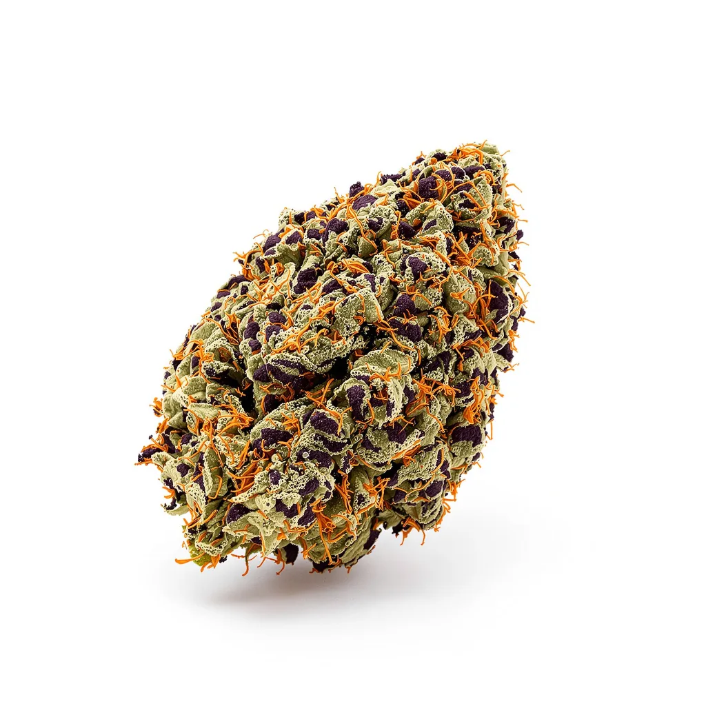 Reserve L.A.K. Federal 77% Indica / 23% Sativa — Blüte mit sichtbaren Trichomen