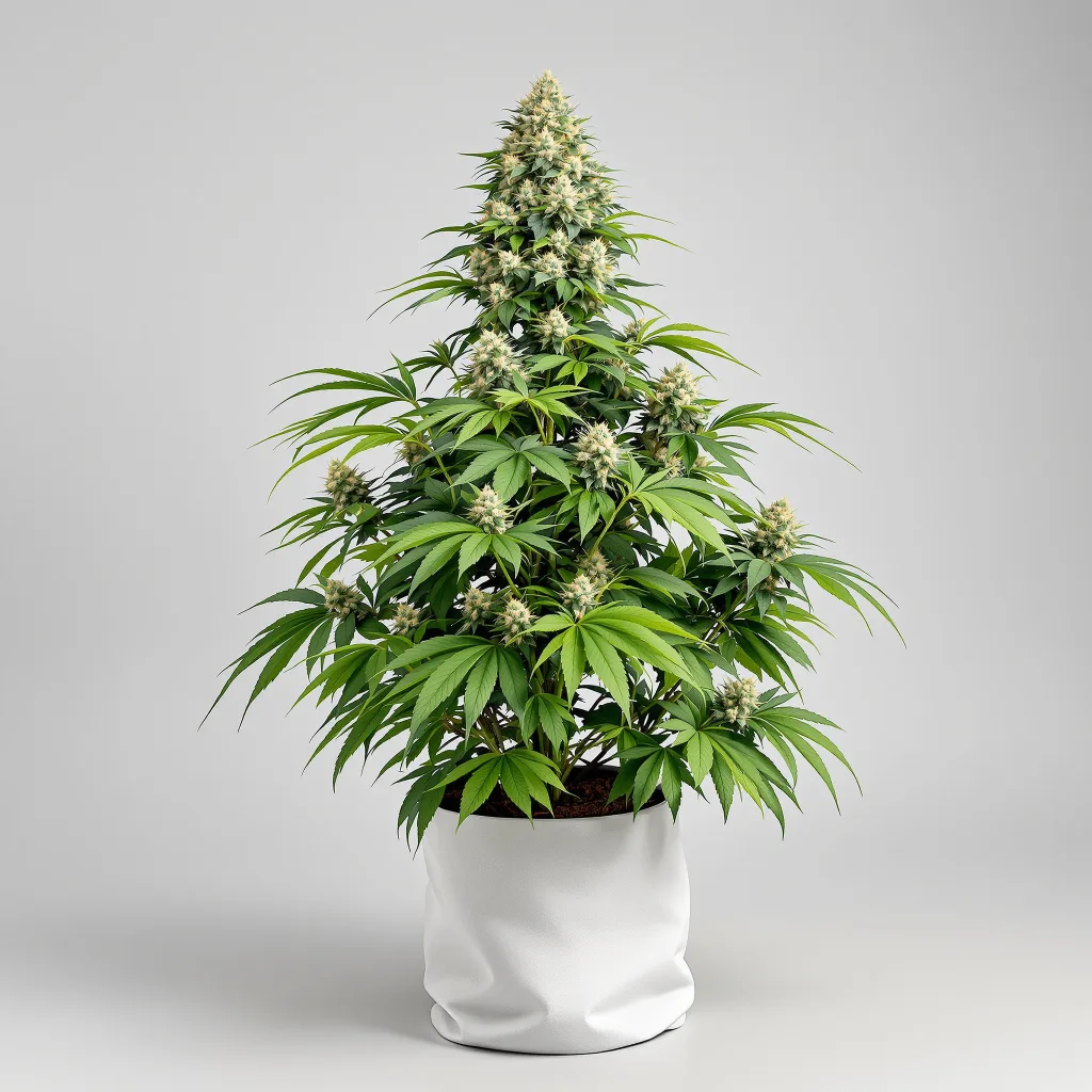 Rockstar Kush Cannabisblüte Nahaufnahme mit dichte violett getönte Kelche