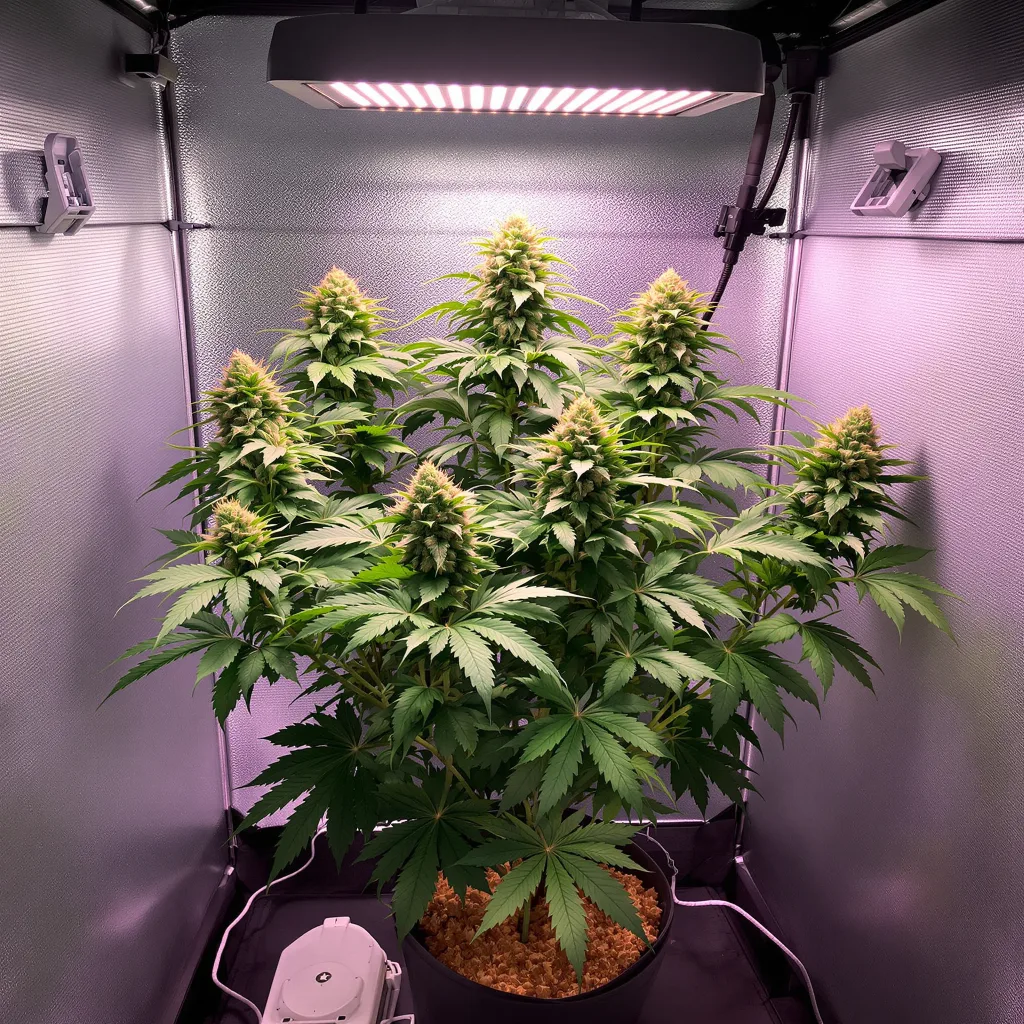 Rose Bud 89% Indica / 11% Sativa — Blüte mit sichtbaren Trichomen