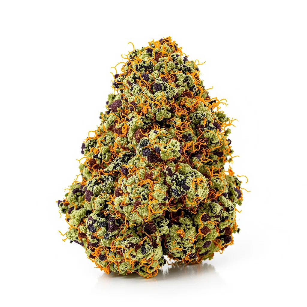 Rose Bud 89% Indica / 11% Sativa — Blüte mit sichtbaren Trichomen