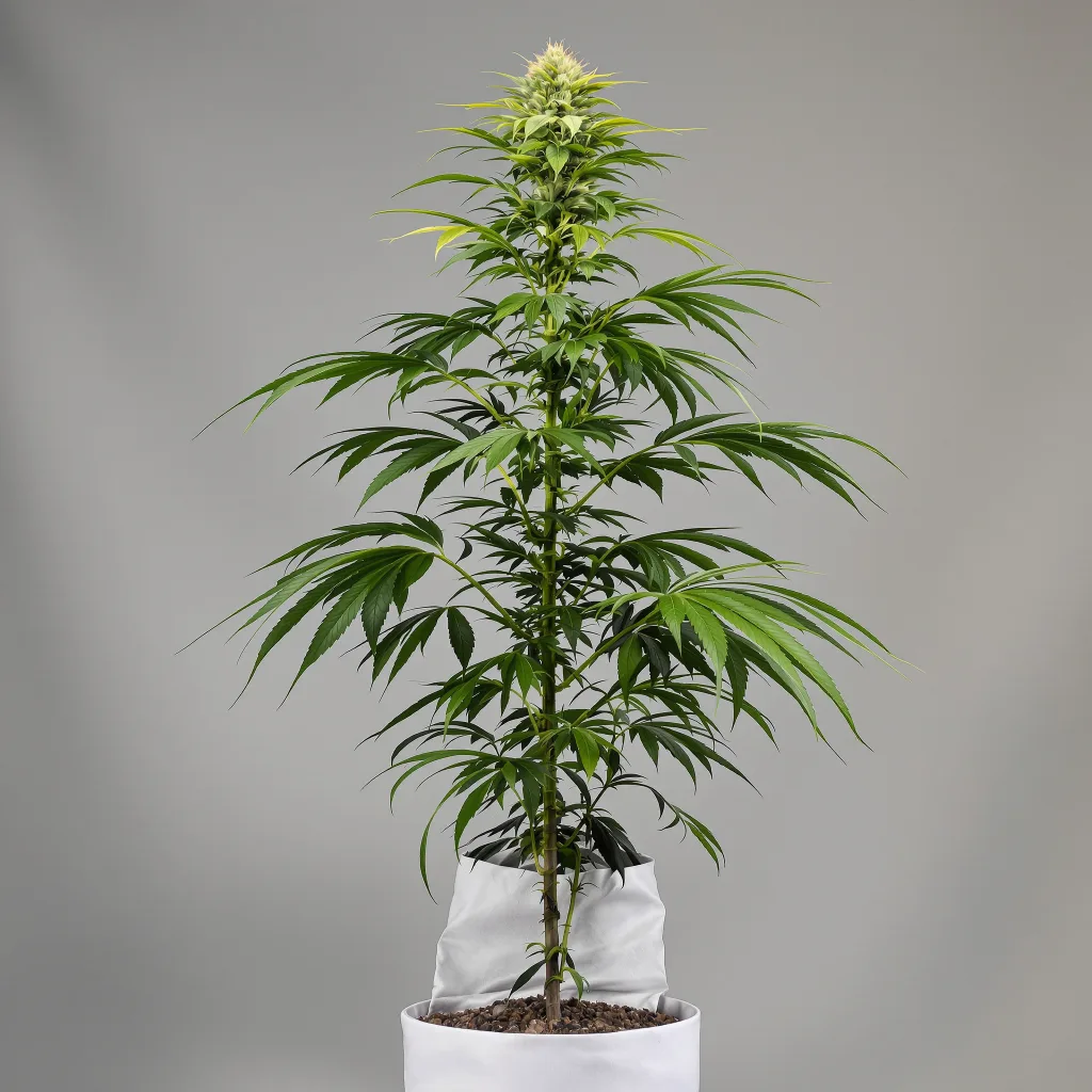 Royal Medic Cannabisblüte Nahaufnahme mit luftige limonengrüne Struktur