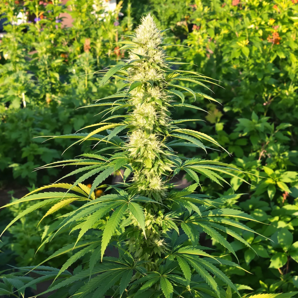 Royal Medic 25% Indica / 75% Sativa — Blüte mit sichtbaren Trichomen
