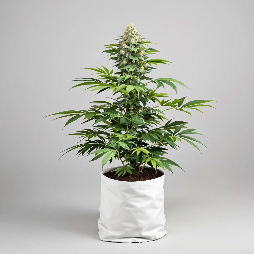 Rug Burn OG Cannabisblüte Nahaufnahme mit dichte violett getönte Kelche