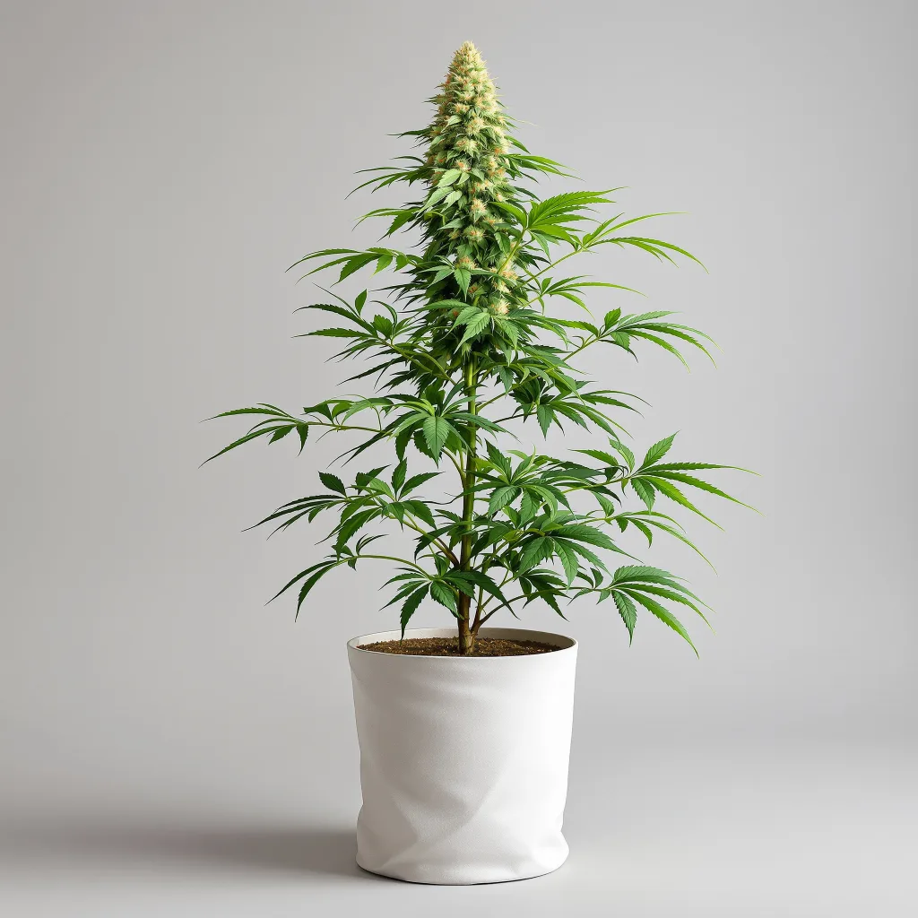 Runtz Cannabisblüte Nahaufnahme mit offene Blütenstruktur mit orangen Pistillen