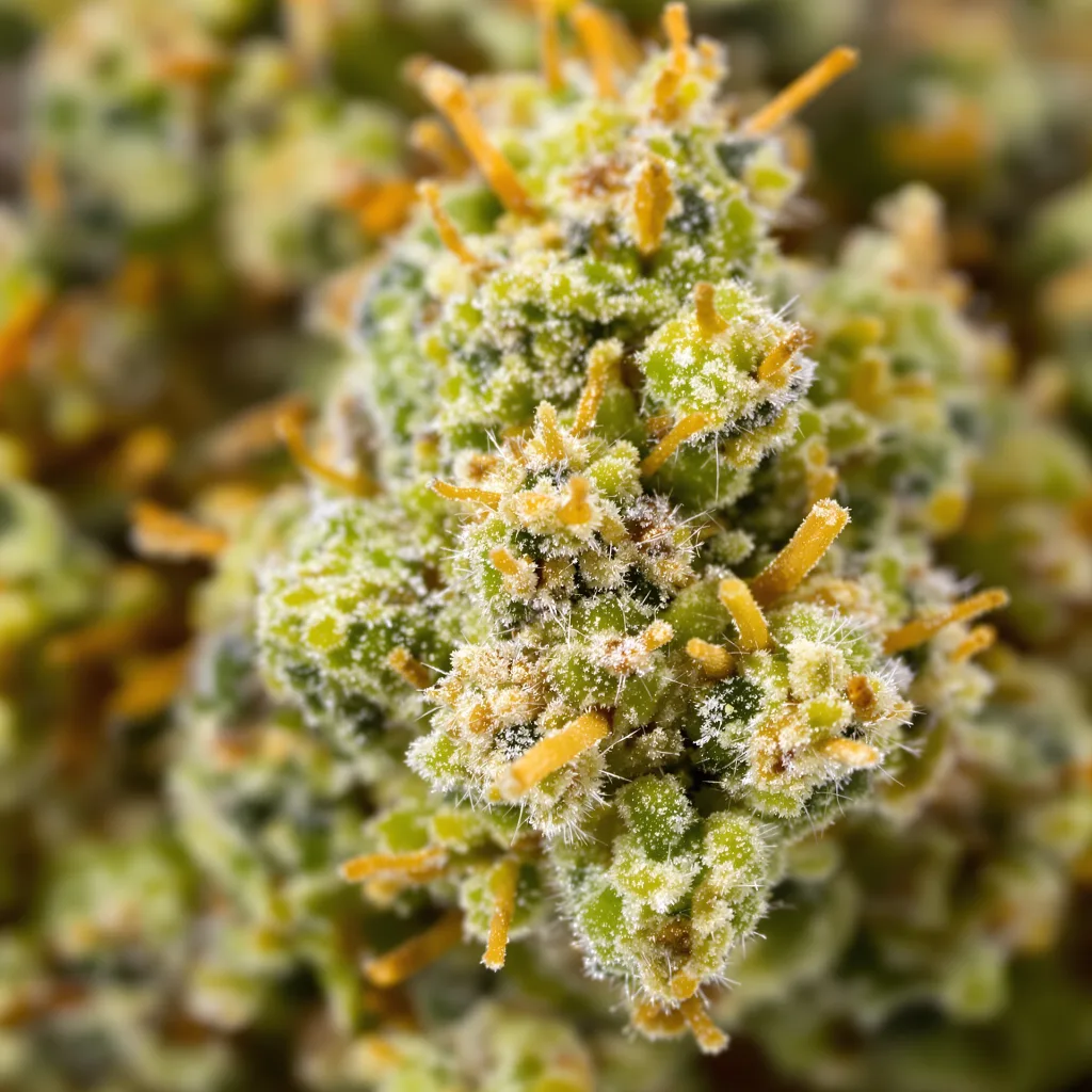 Sage N Sour Cannabispflanze in der Blütephase — 60-100 cm automatisch blühend