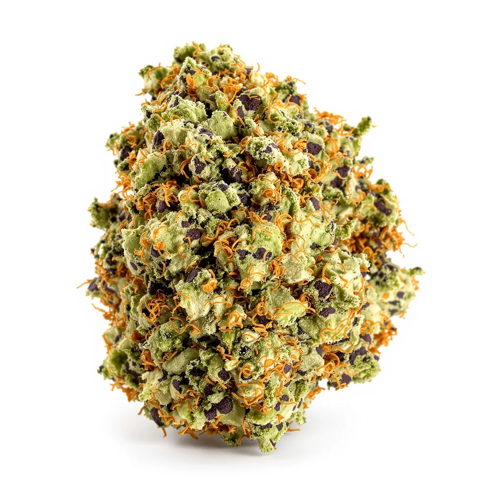 Sensi Skunk 74% Indica / 26% Sativa — Blüte mit sichtbaren Trichomen