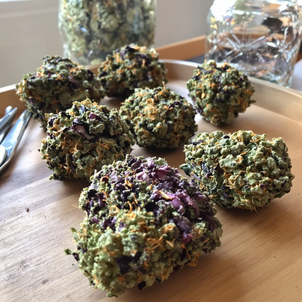 Sensi Star 75% Indica / 25% Sativa — Blüte mit sichtbaren Trichomen