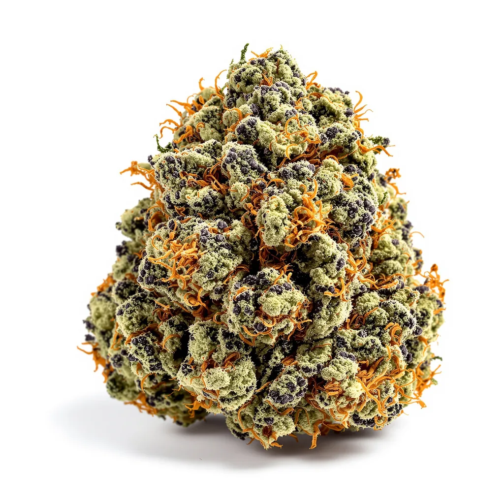 Sensi Star 75% Indica / 25% Sativa — Blüte mit sichtbaren Trichomen